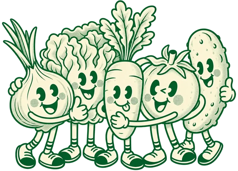 Mr Vegetables Mascot