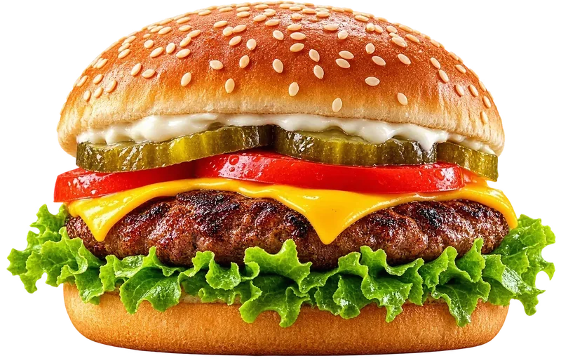 Fresh Beef Burger Cutout
