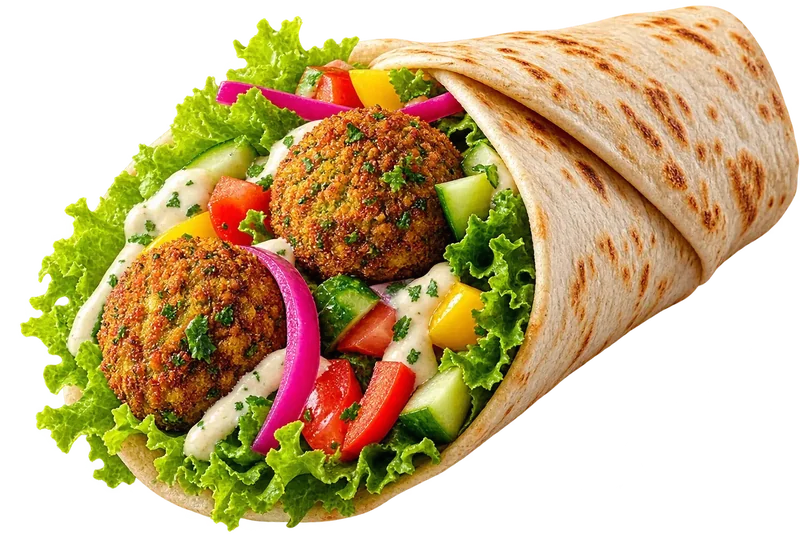 Falafel Wrap Cutout
